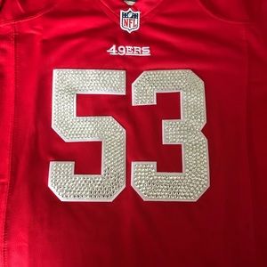 Bling rhinestone 49ers Bowman jersey